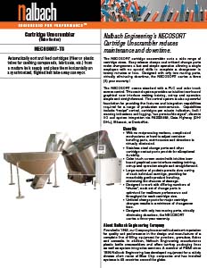 Nalbach NECOSORT -TS Cartridge Unscrambler Brochure